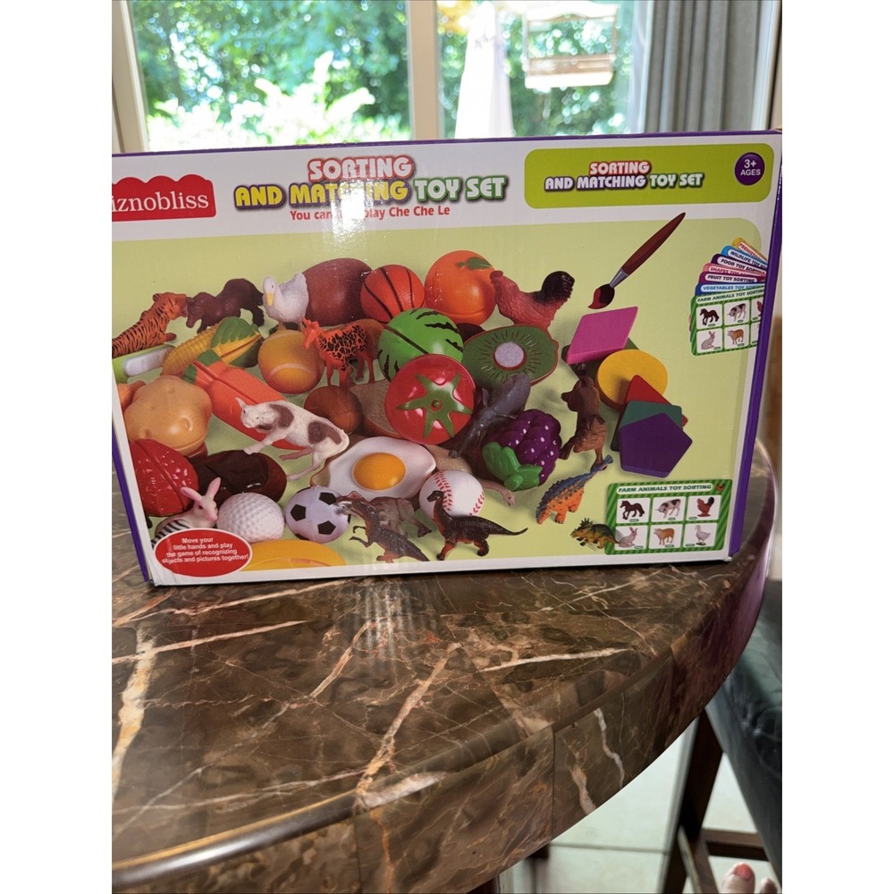 Wiznobliss Sorting Toys for Toddlers,3 in 1 Learning Education Sorting Games NEW